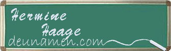 Hermine Haage Visitenkarte